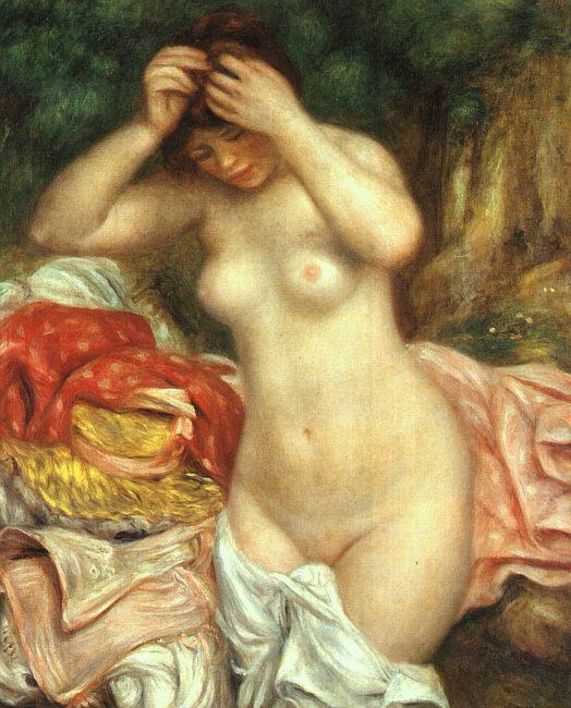 Pierre Renoir Bather Arranging her Hair oil painting image
